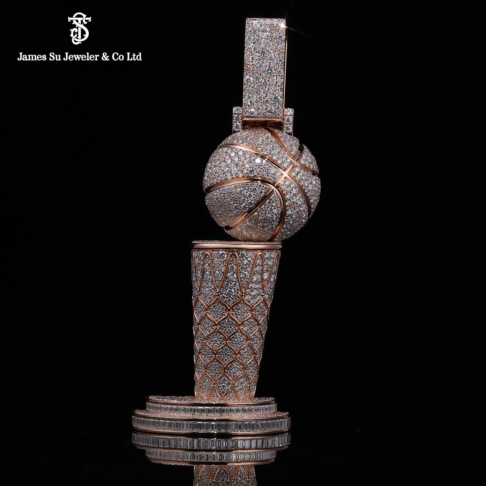 Rose Gold Championship Trophy Pendant