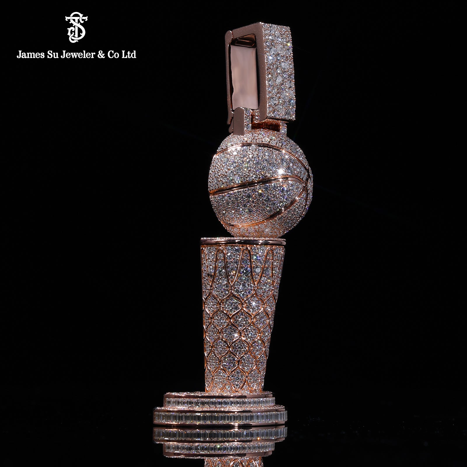Rose Gold Championship Trophy Pendant