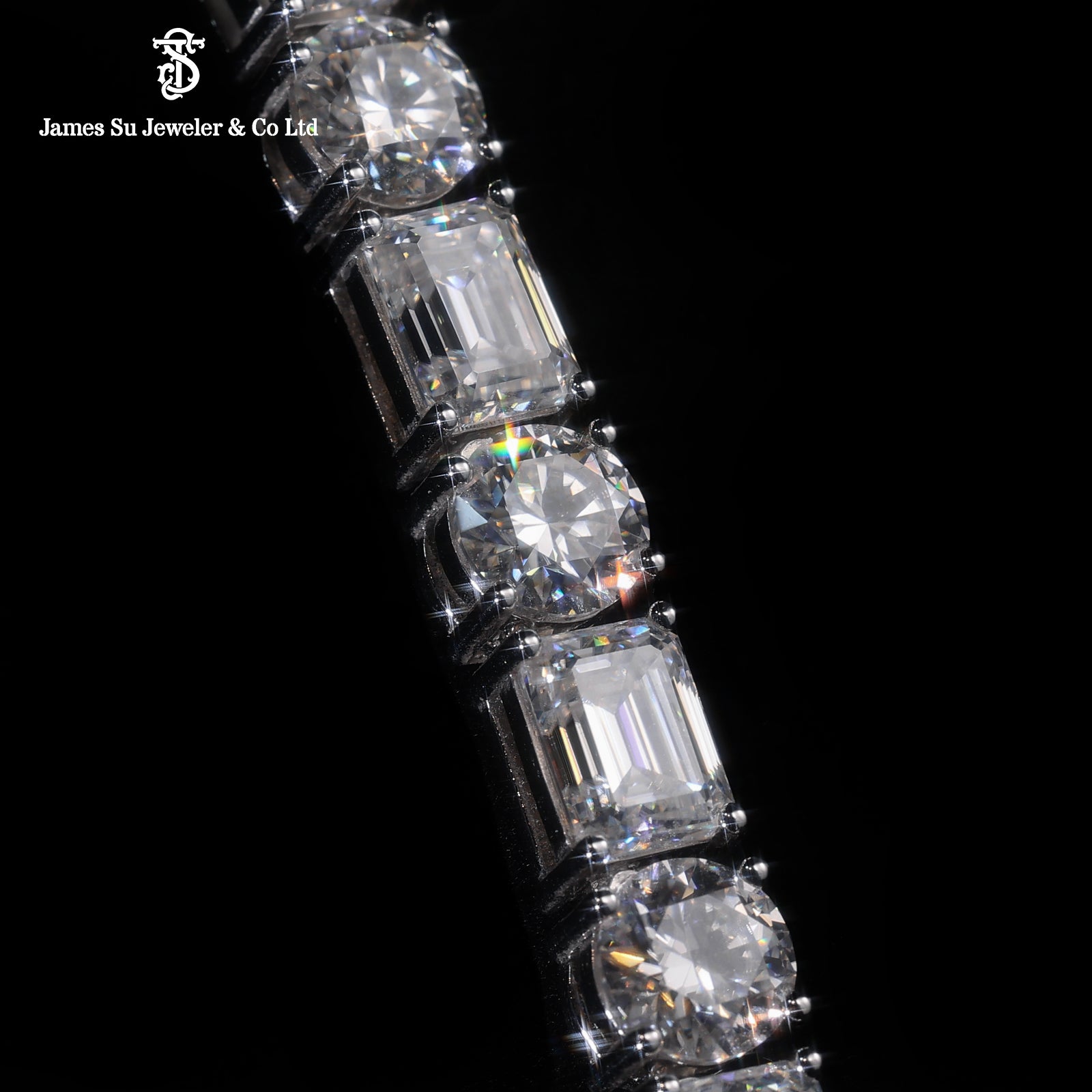 Baguette & Round Diamond Tennis Necklace – Mixed Cut Iced Out Statement Piece