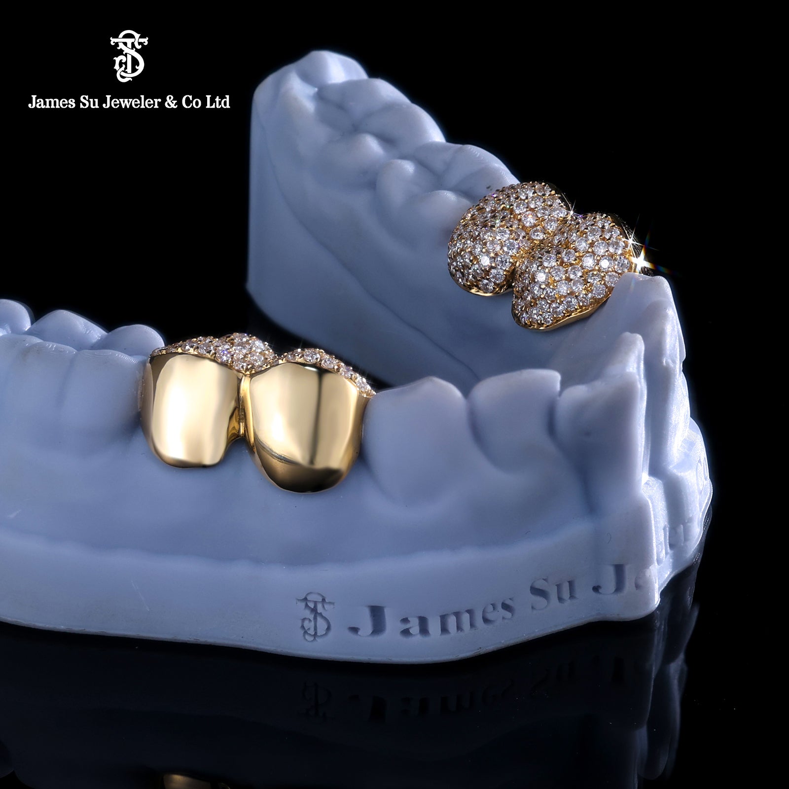 18K Gold Grillz 4 Teeth