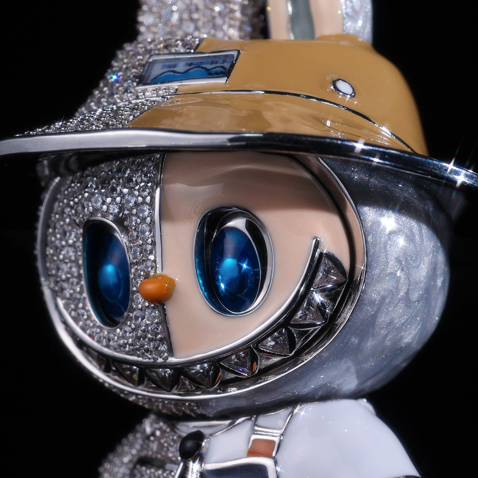 Iced Out Labubu Pendant