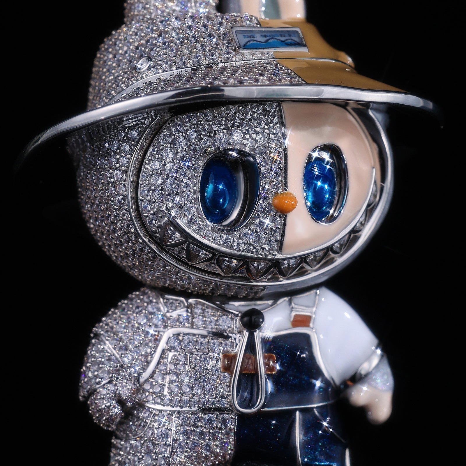 Iced Out Labubu Pendant