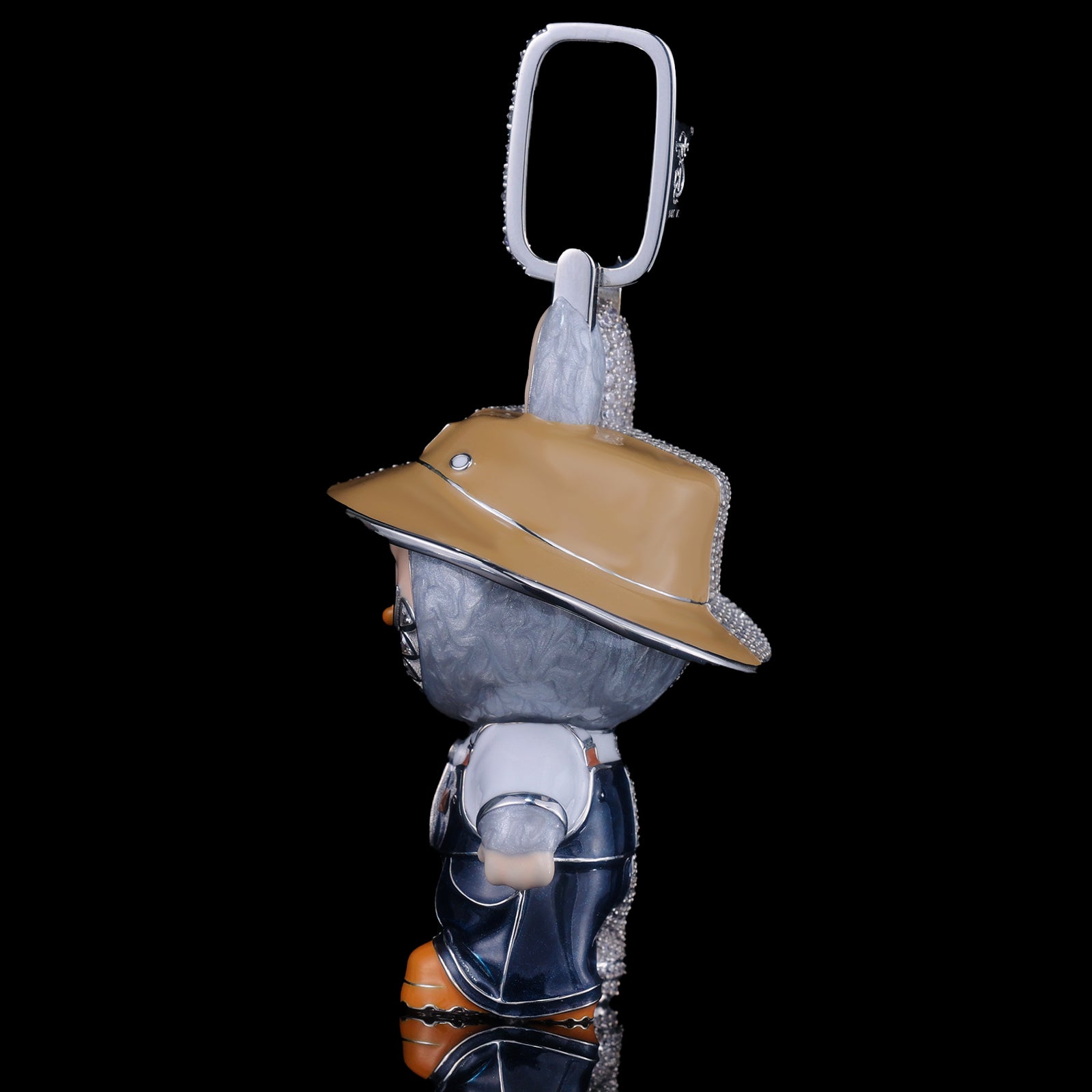 Iced Out Labubu Pendant
