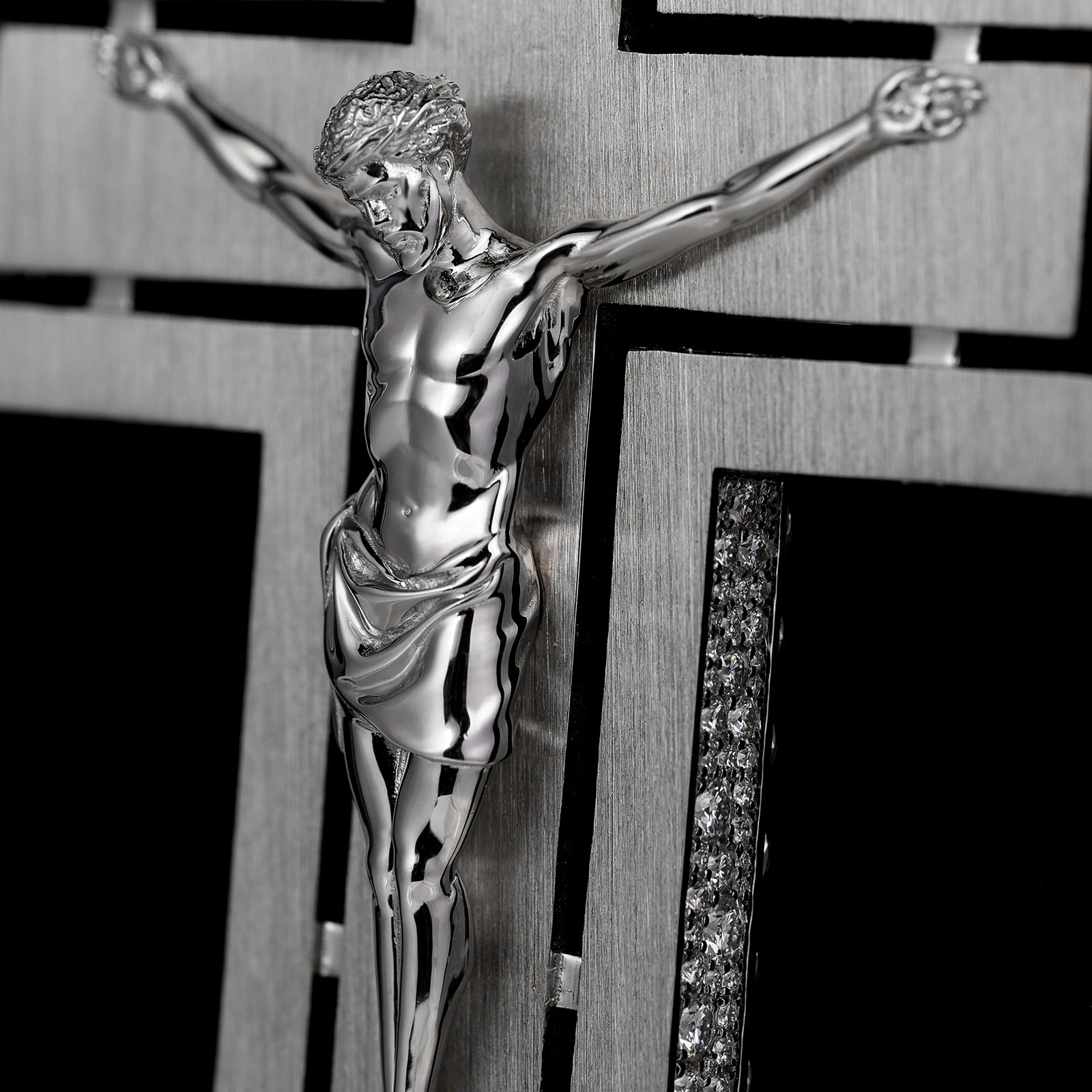 THE FLIGHT CROSS 4 Inch Iced Out Diamond Pendant