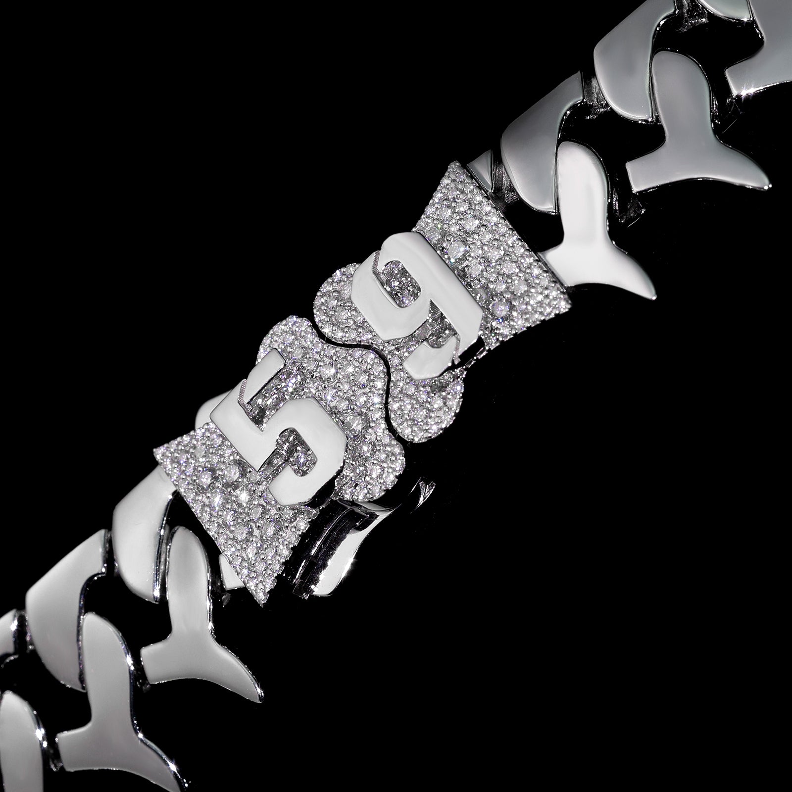 THE FLIGHT CROSS 4 Inch Iced Out Diamond Pendant