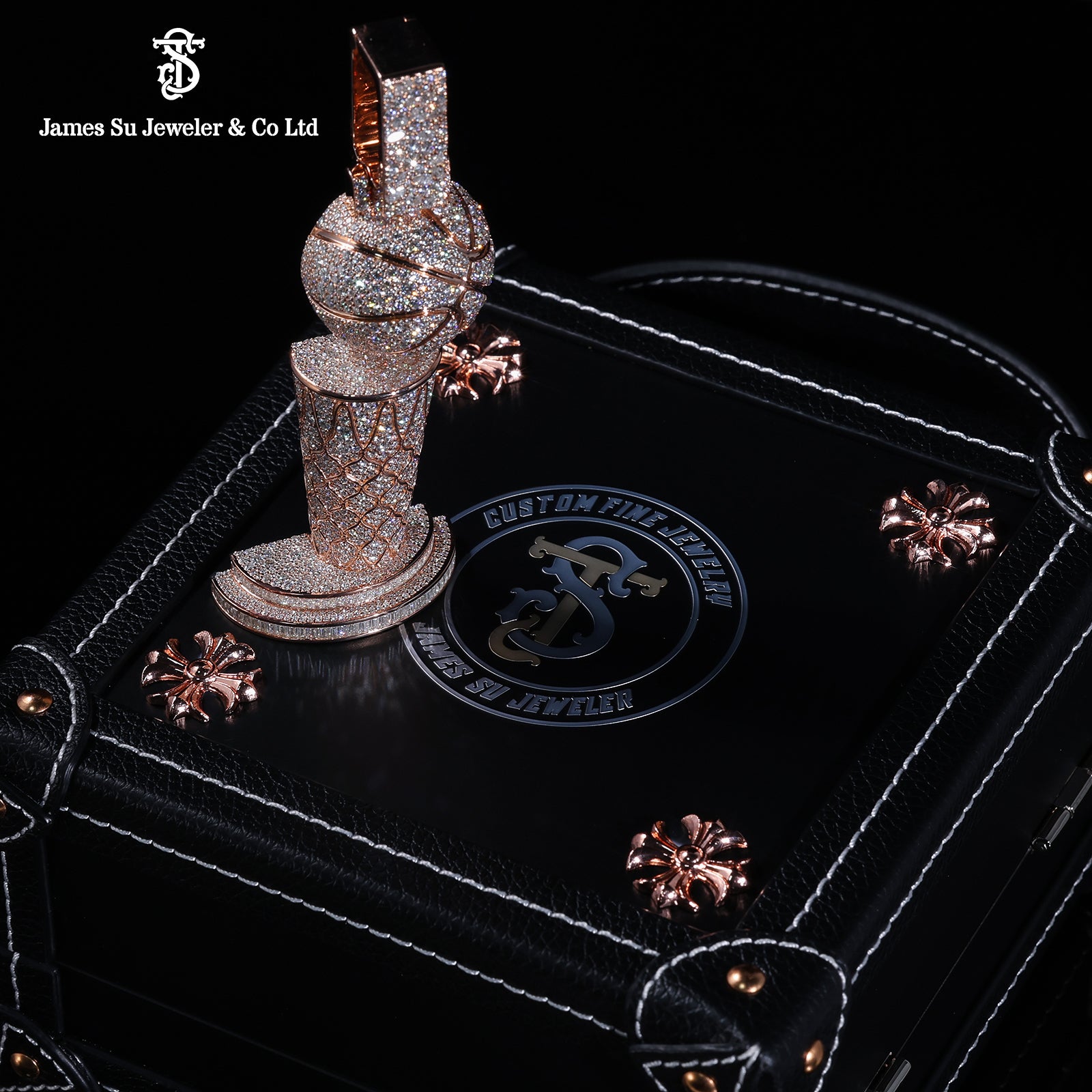 Rose Gold Championship Trophy Pendant
