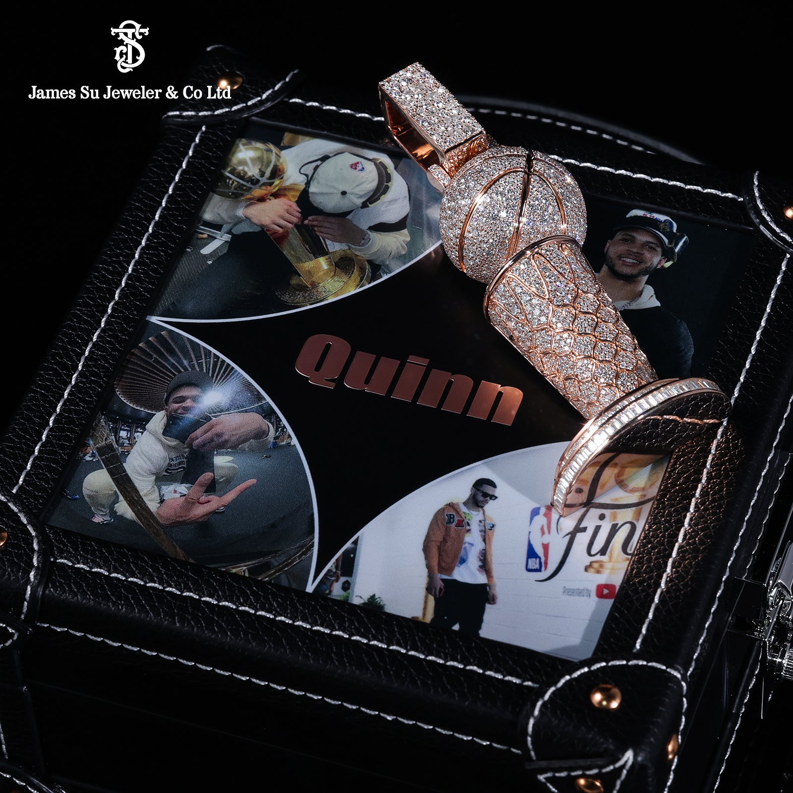 Rose Gold Championship Trophy Pendant