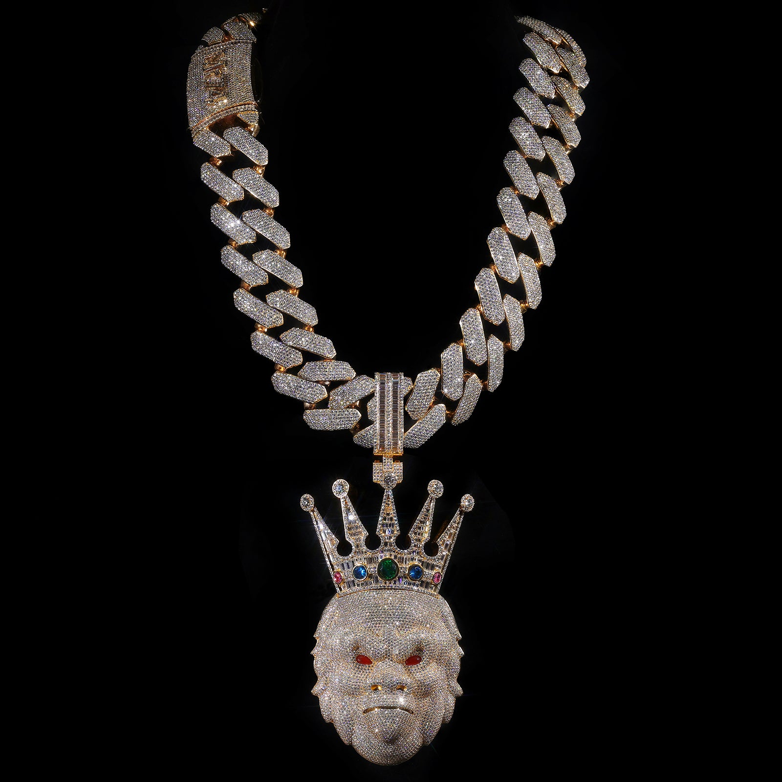 Massive Gorilla Pendant (Vogue Featured) – Custom Iced Out, Luxury Hip Hop Jewelry