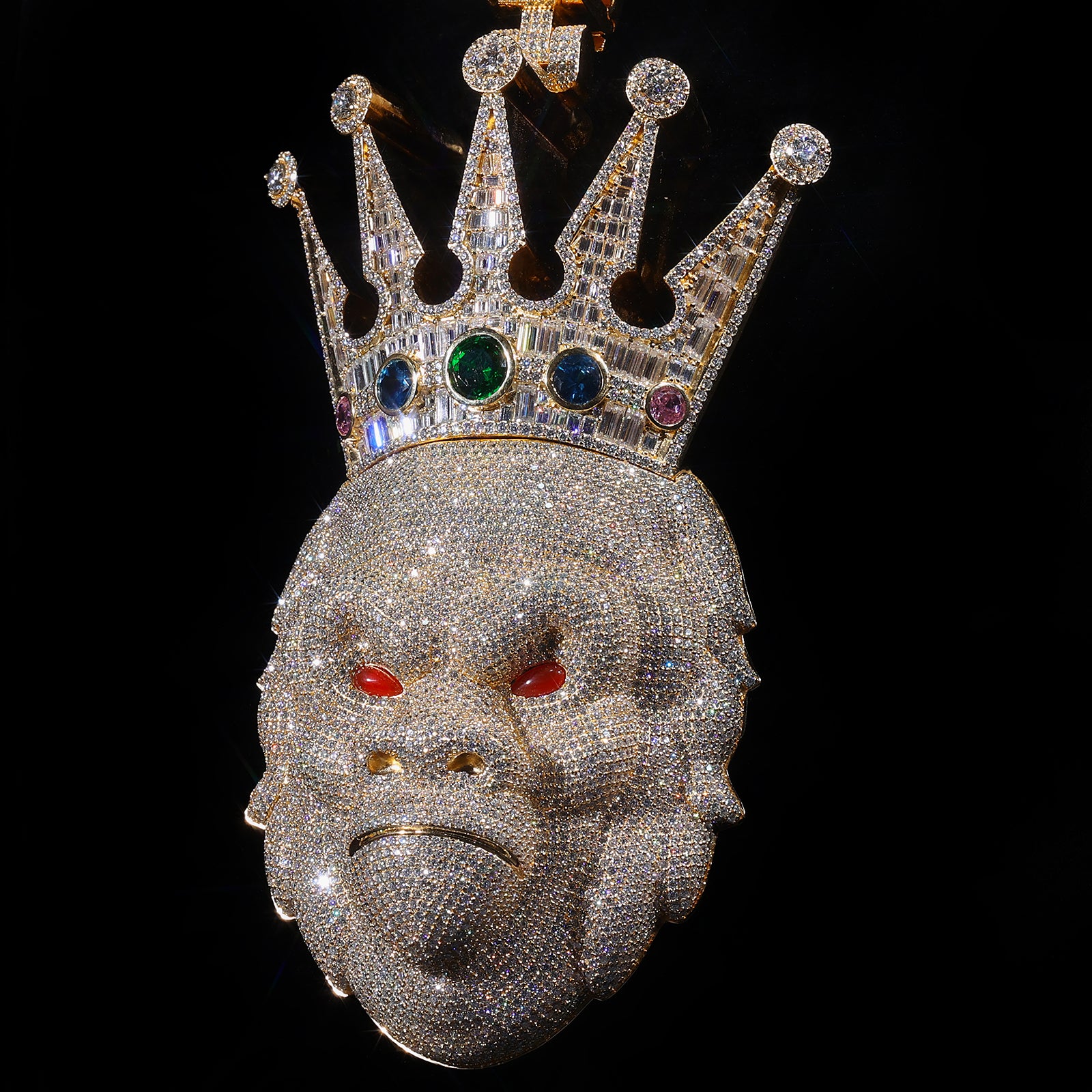 Massive Gorilla Pendant (Vogue Featured) – Custom Iced Out, Luxury Hip Hop Jewelry