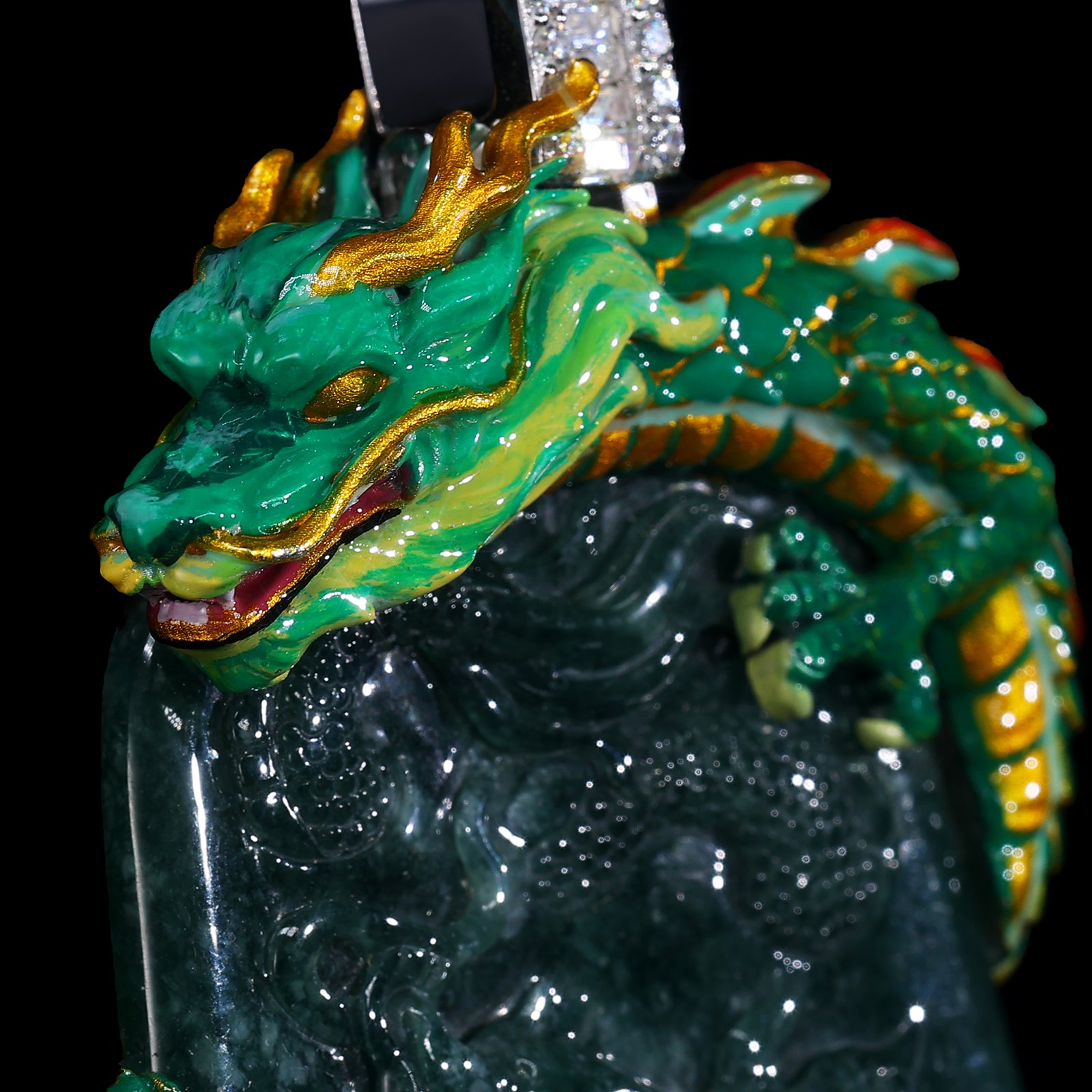Customized Dragon Jade Pendant Design
