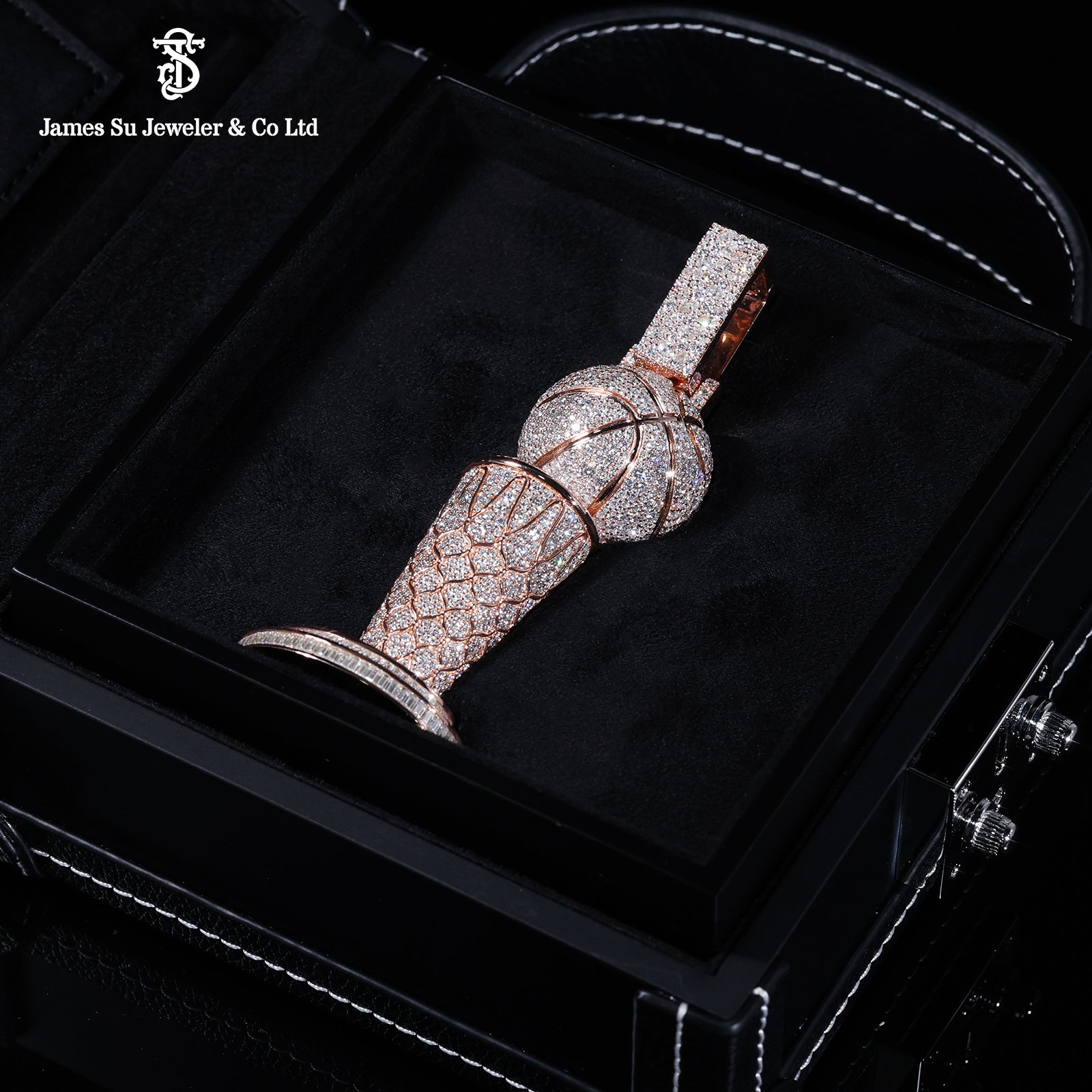 Rose Gold Championship Trophy Pendant