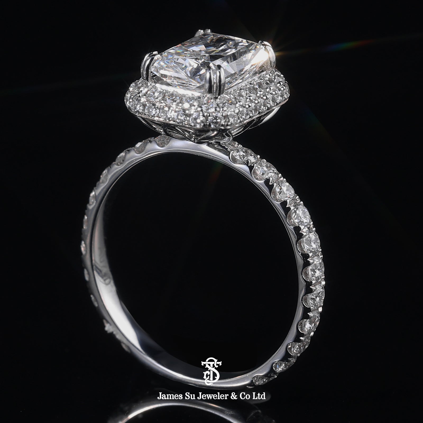 2ct Radiant Cut Diamond Engagement Ring