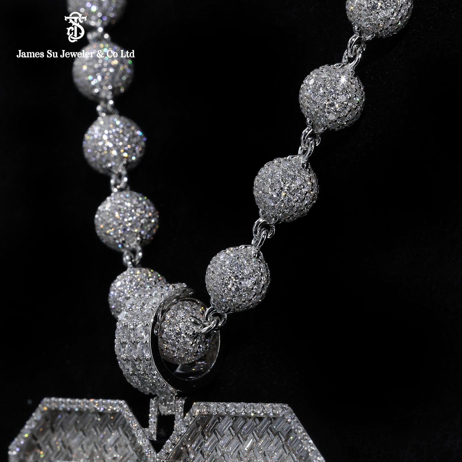 Diamond “32” Number Pendant