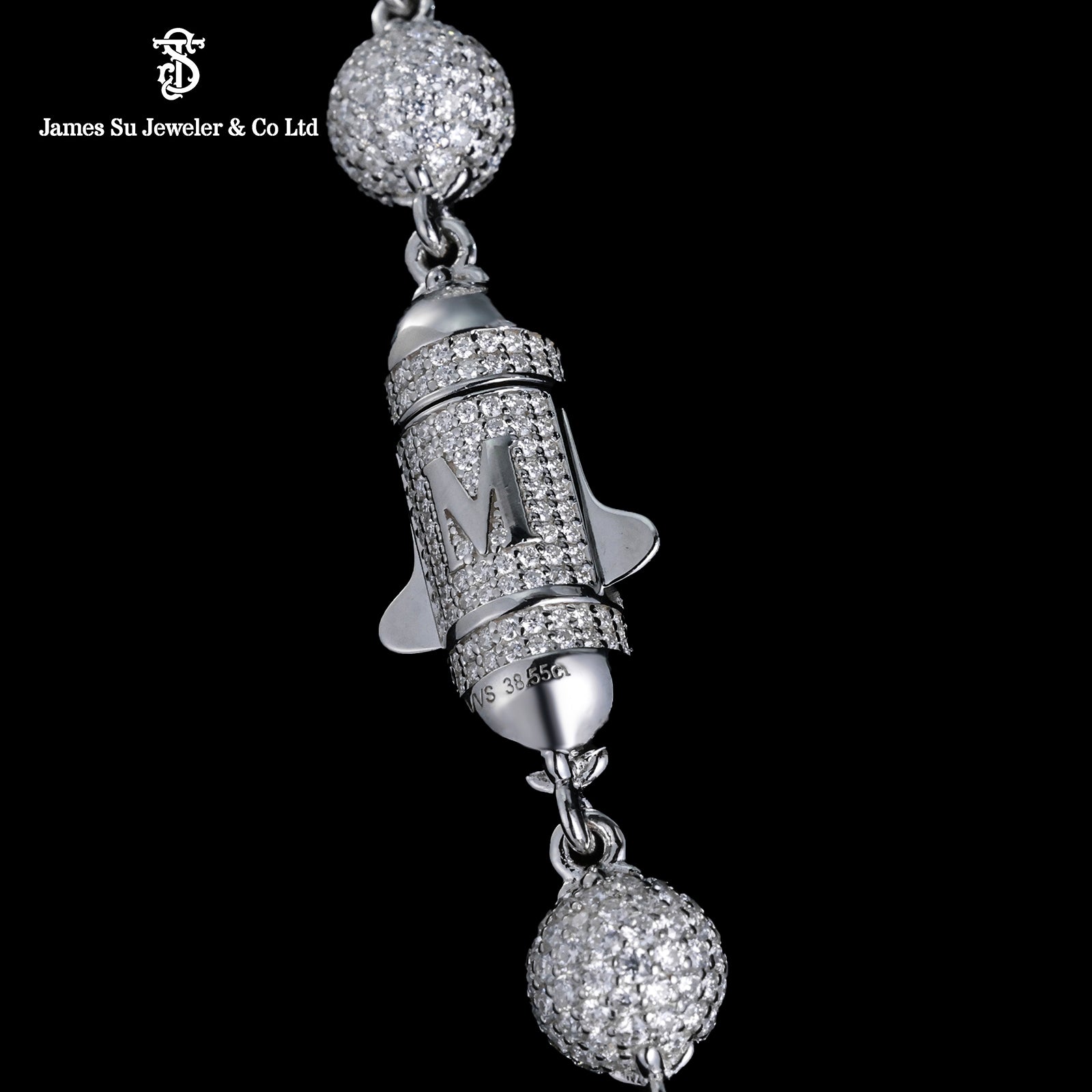 Diamond “32” Number Pendant