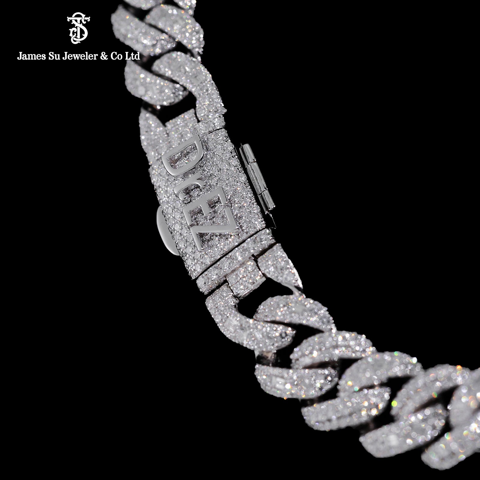 Baguette & Round Diamond Cuban Link 13mm of Pure Brilliance