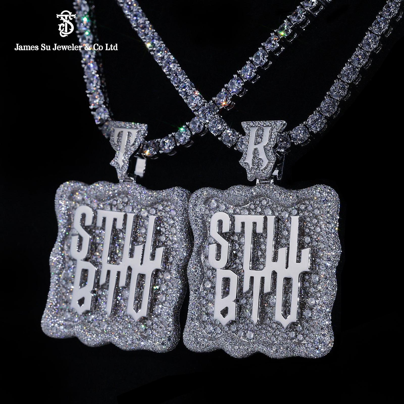 Custom “Still BTO” Iced Out Pendant – Fully Flooded Statement Necklace