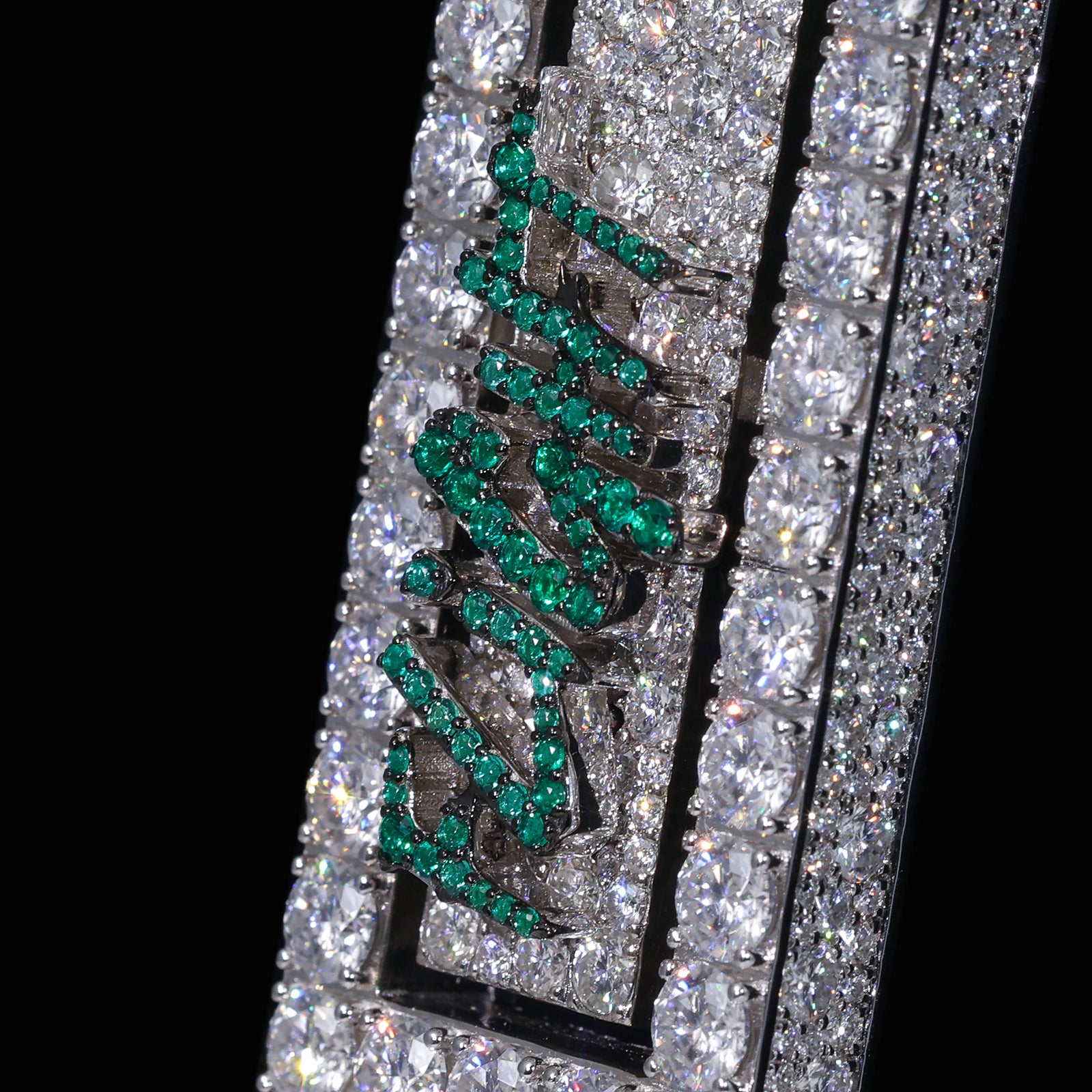 THE FLIGHT CROSS 4 Inch Iced Out Diamond Pendant
