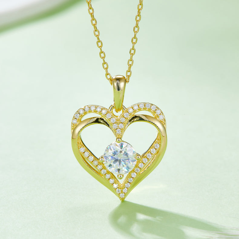 VVS1 Custom Wholesale Moissanite Pendant Necklace for Women ODM OEM K032A