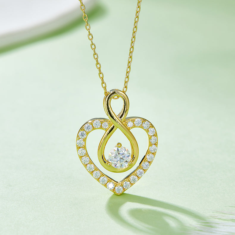 VVS1 Custom Wholesale Moissanite Pendant Necklace for Women ODM OEM K017A