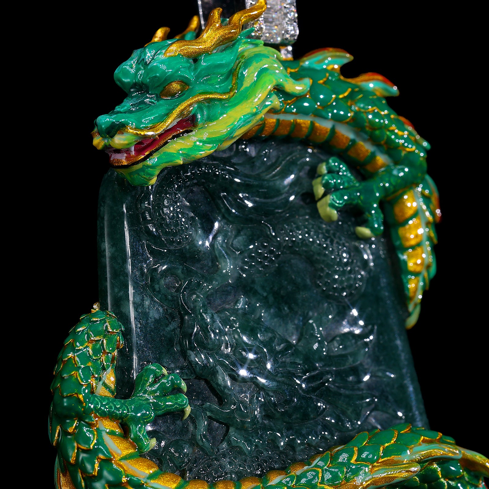 Customized Dragon Jade Pendant Design
