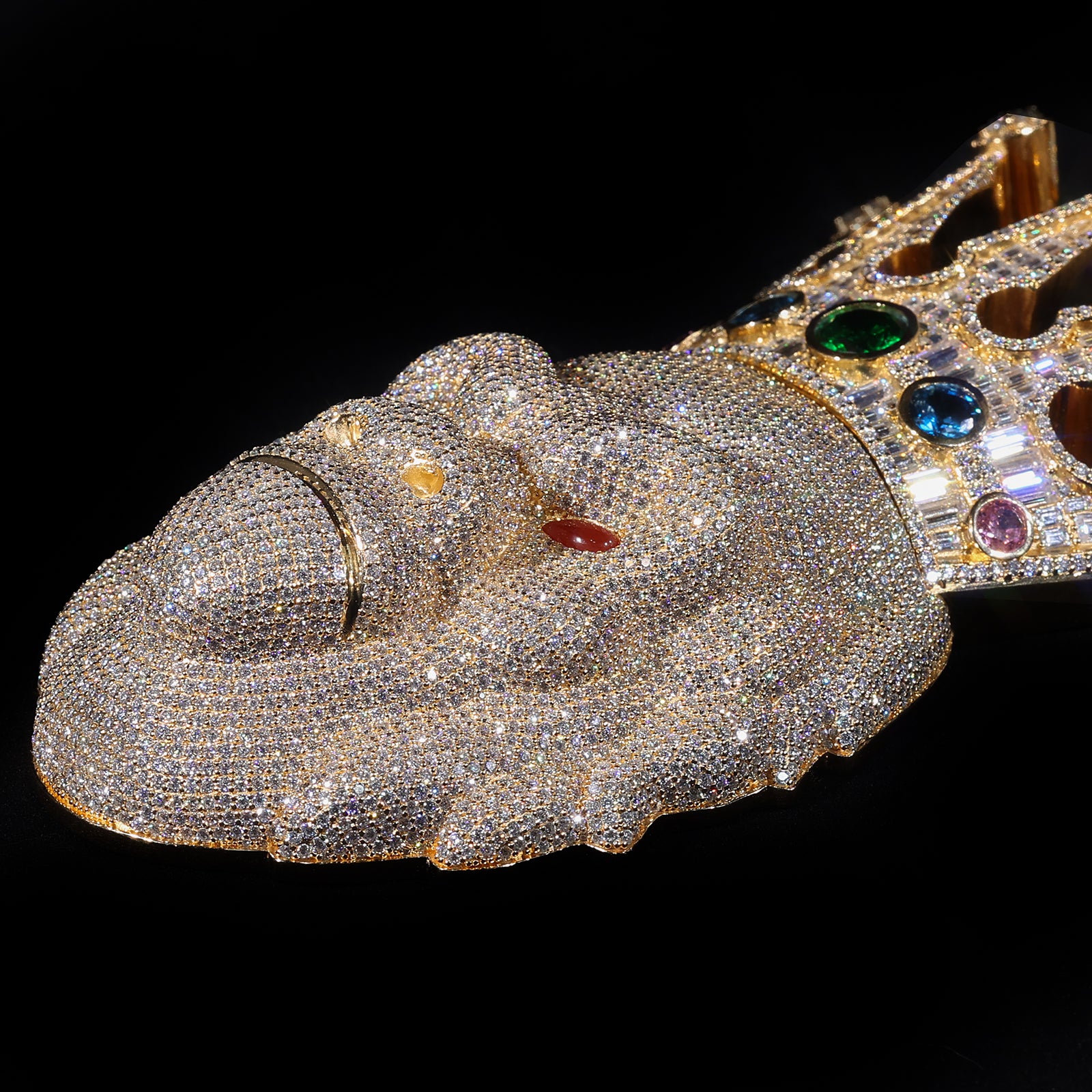 Massive Gorilla Pendant (Vogue Featured) – Custom Iced Out, Luxury Hip Hop Jewelry