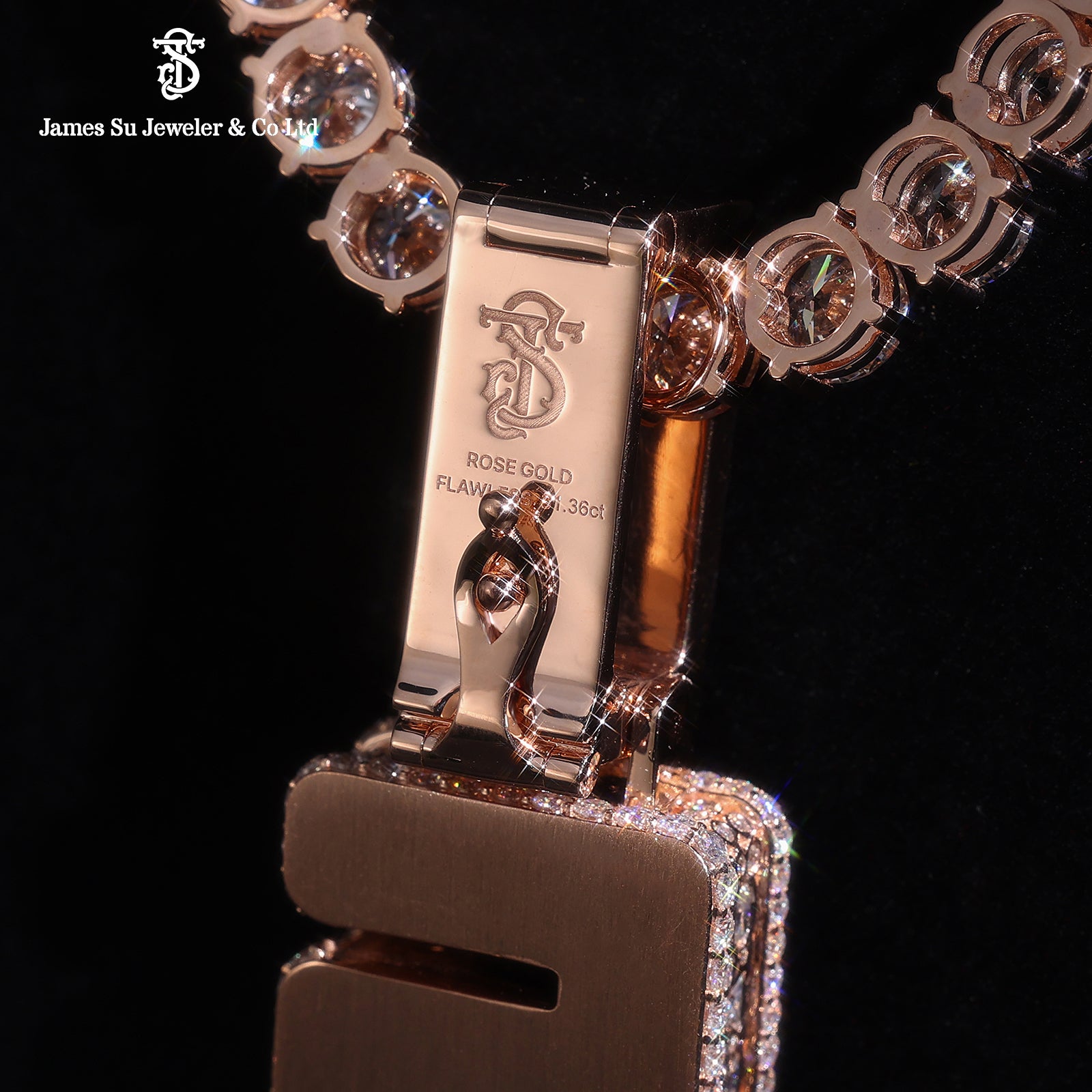 Rose Gold Solo Vertical Pendant
