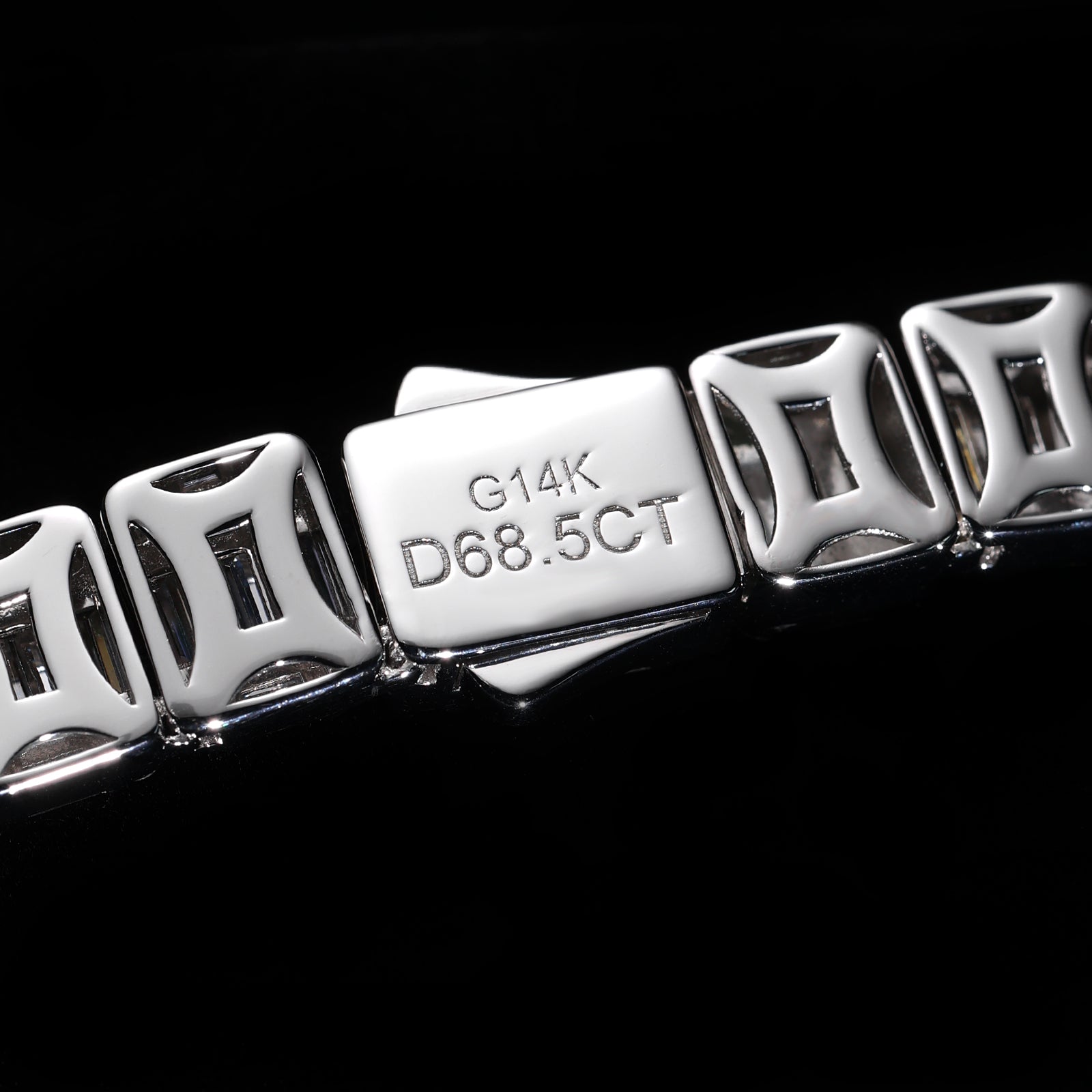 Baguette Natural Diamond Tennis Necklace