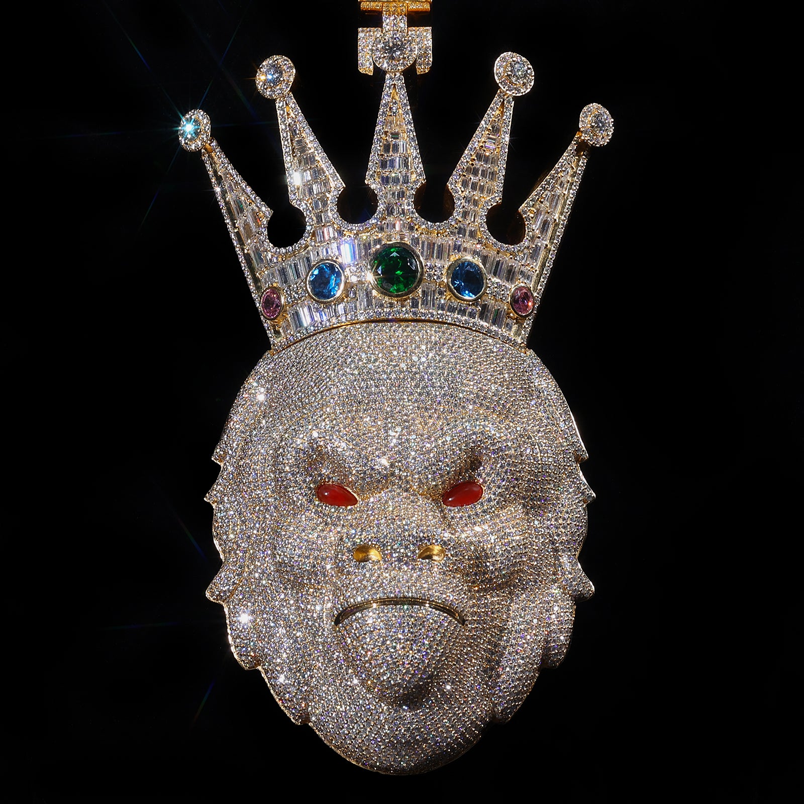 Massive Gorilla Pendant (Vogue Featured) – Custom Iced Out, Luxury Hip Hop Jewelry