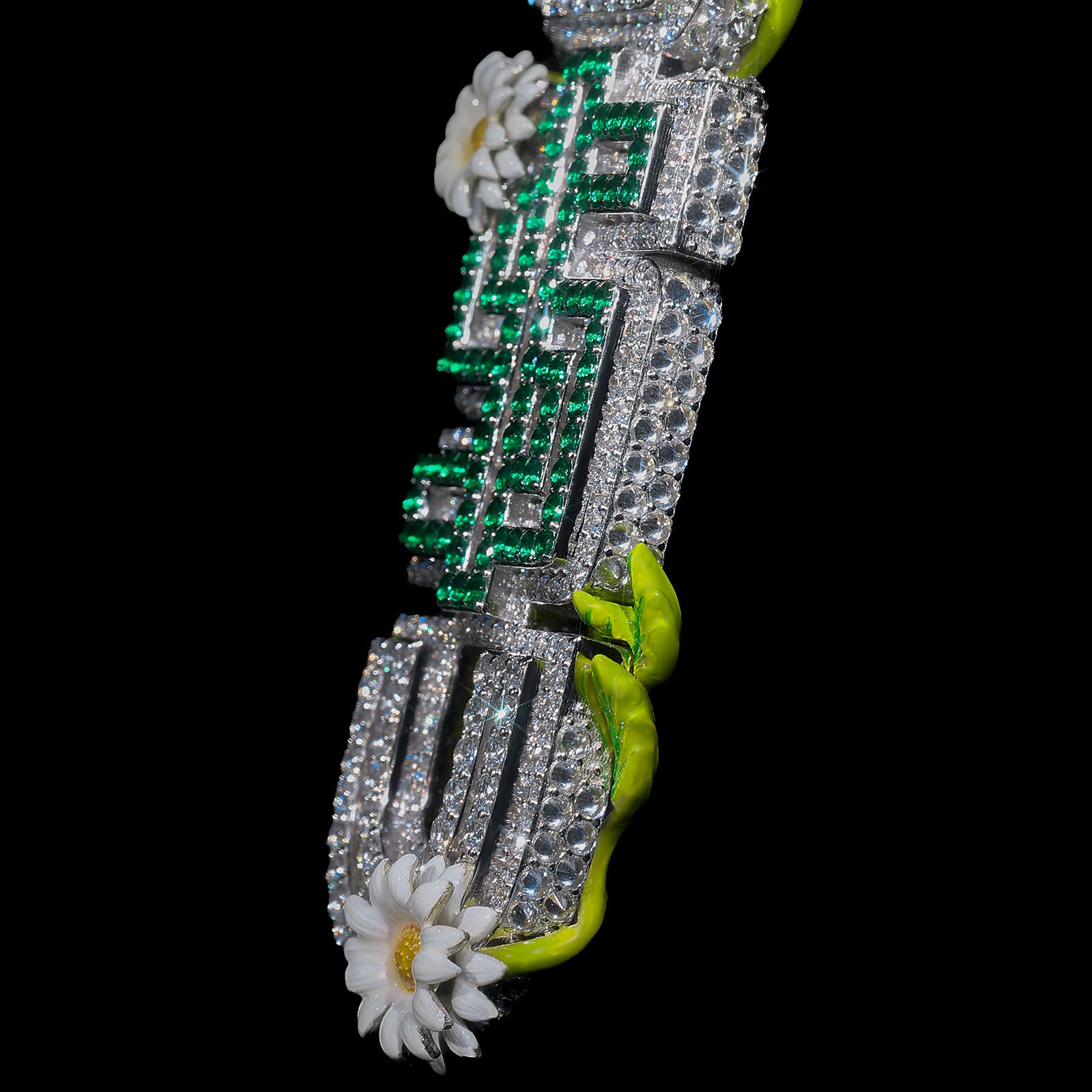 Silver Moissanite Stones JSU Letter Name Pendant