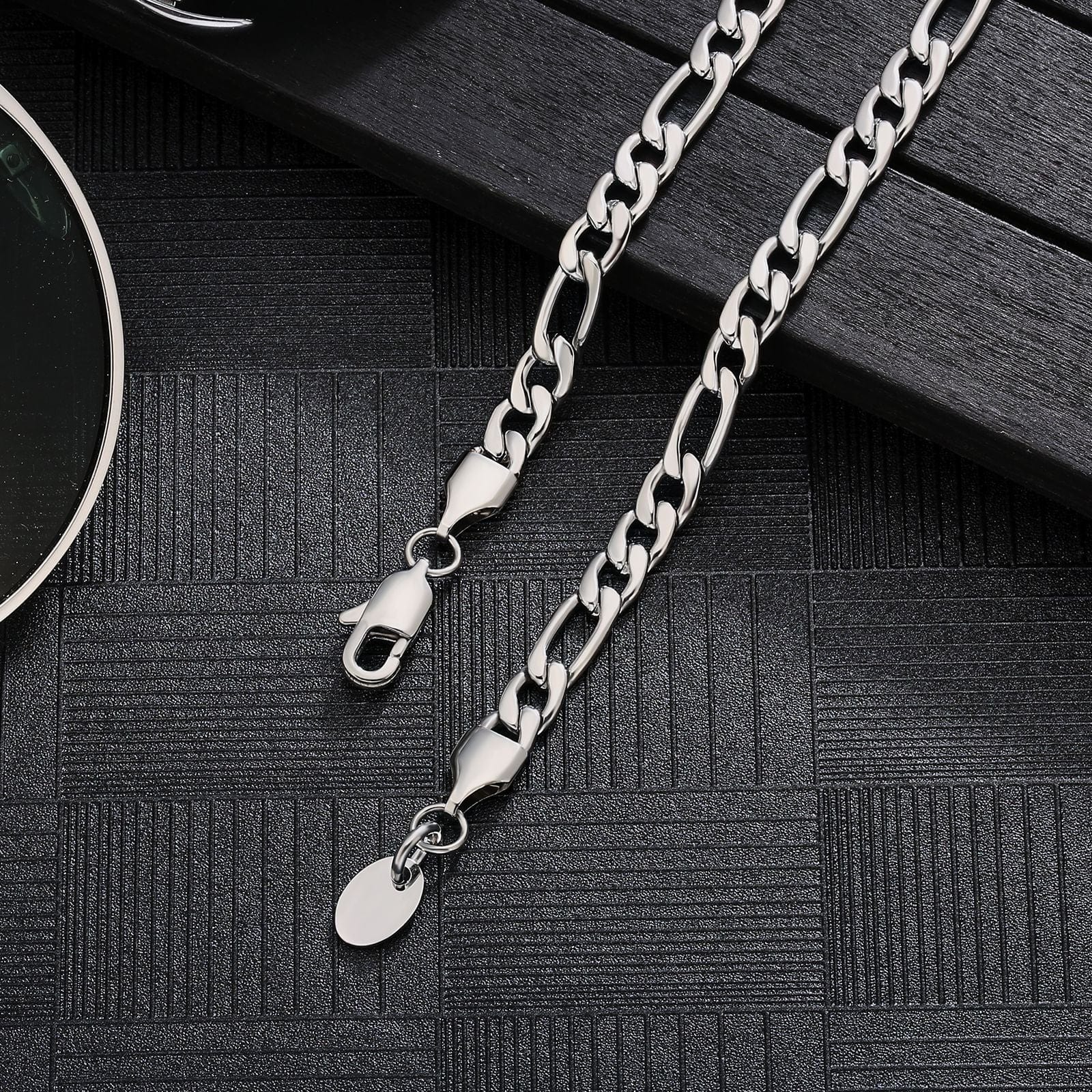 5mm Figaro Chain Stainless Steel
