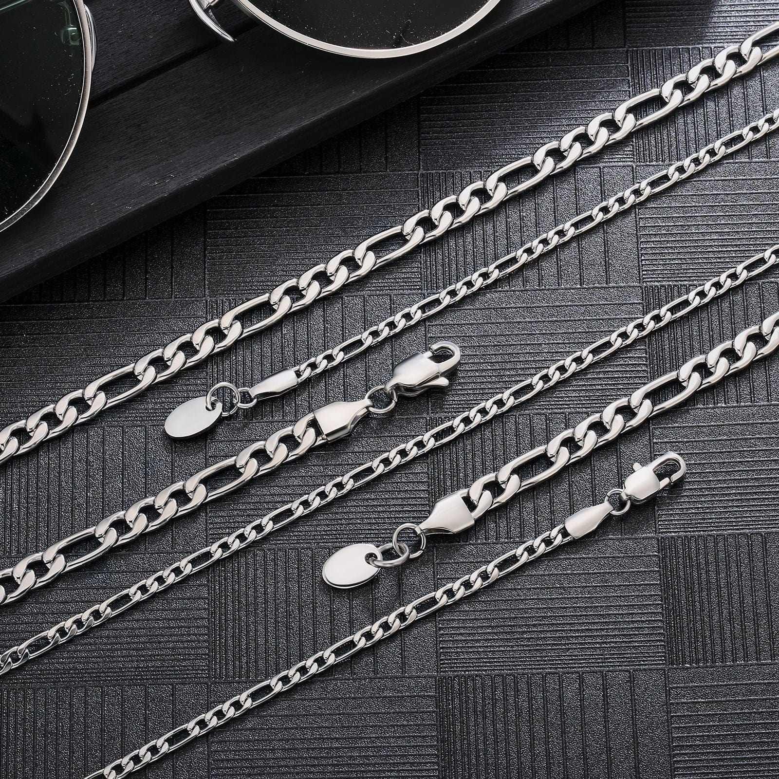 5mm Figaro Chain Stainless Steel