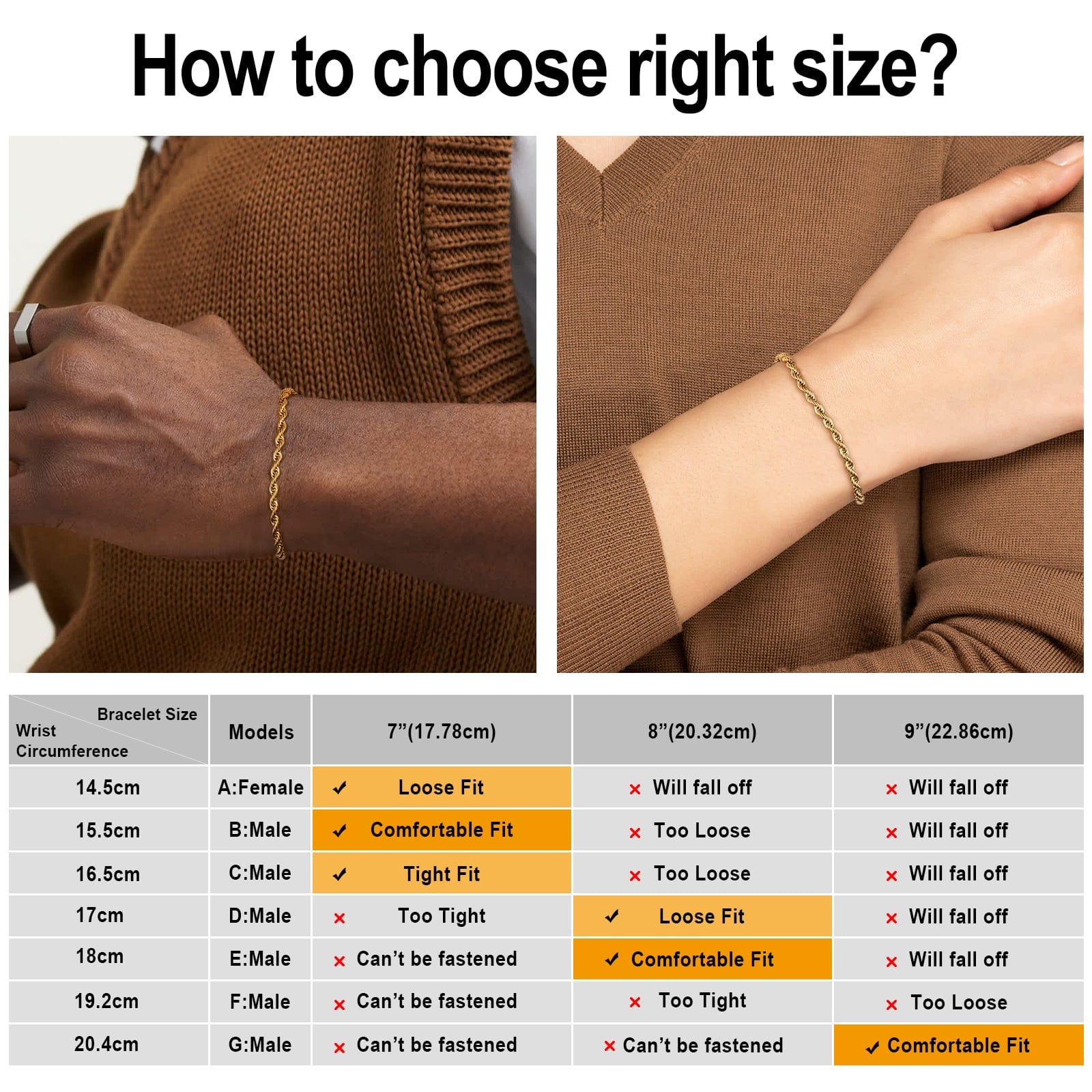 3mm Rope Chain Bracelet Stainless Steel