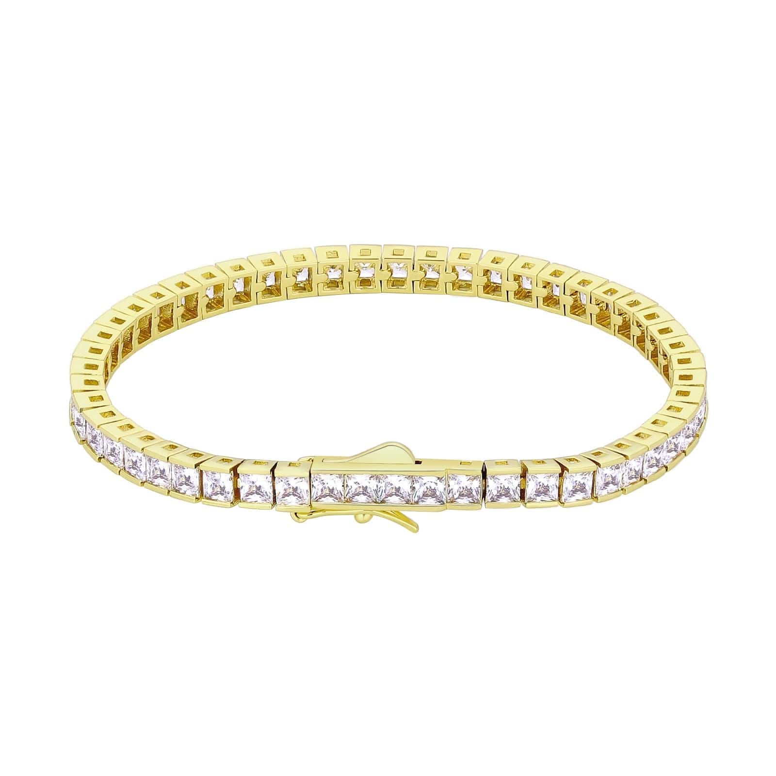 Tennis Bracelet 4mm 14K Gold/White Gold