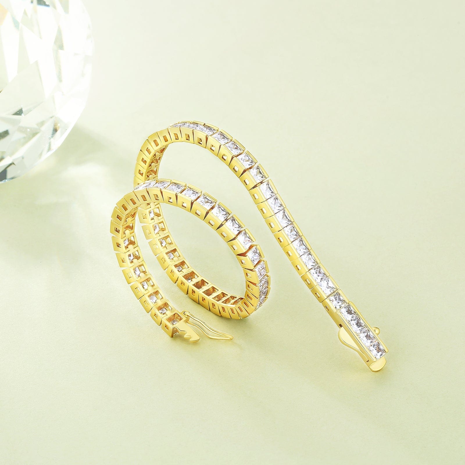 Tennis Bracelet 4mm 14K Gold/White Gold