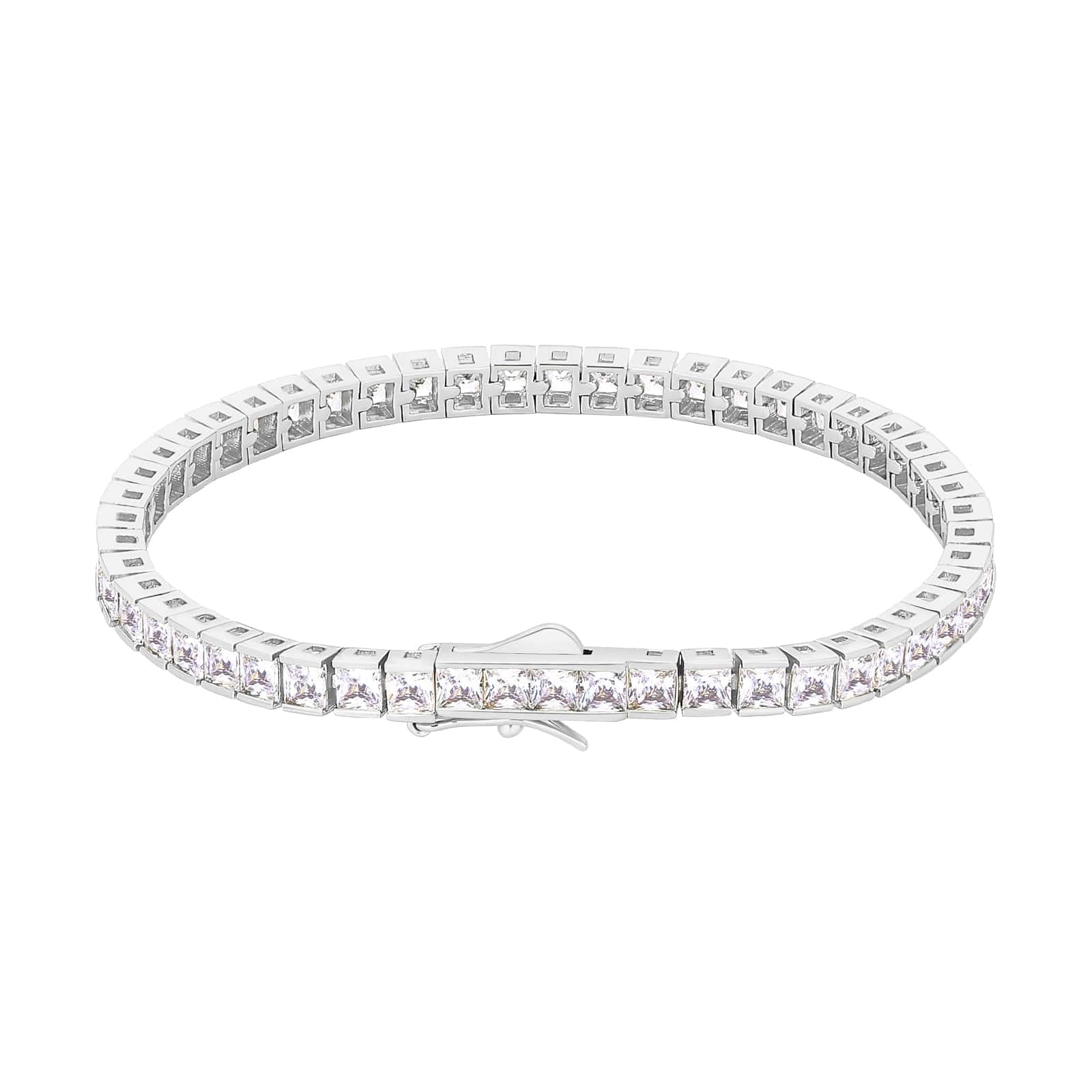 Tennis Bracelet 4mm 14K Gold/White Gold