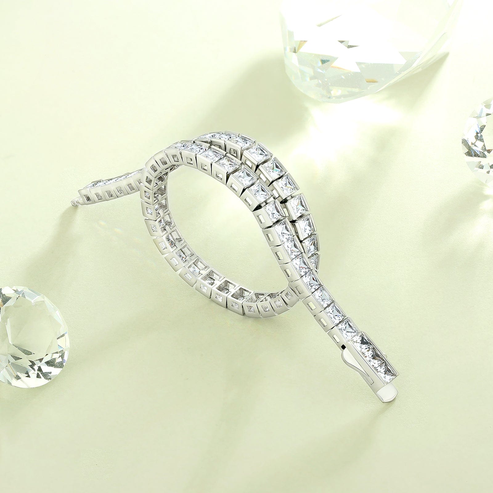 Tennis Bracelet 4mm 14K Gold/White Gold