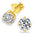 Earrings VVS1 Round 1.0 Carats *2 Excellent