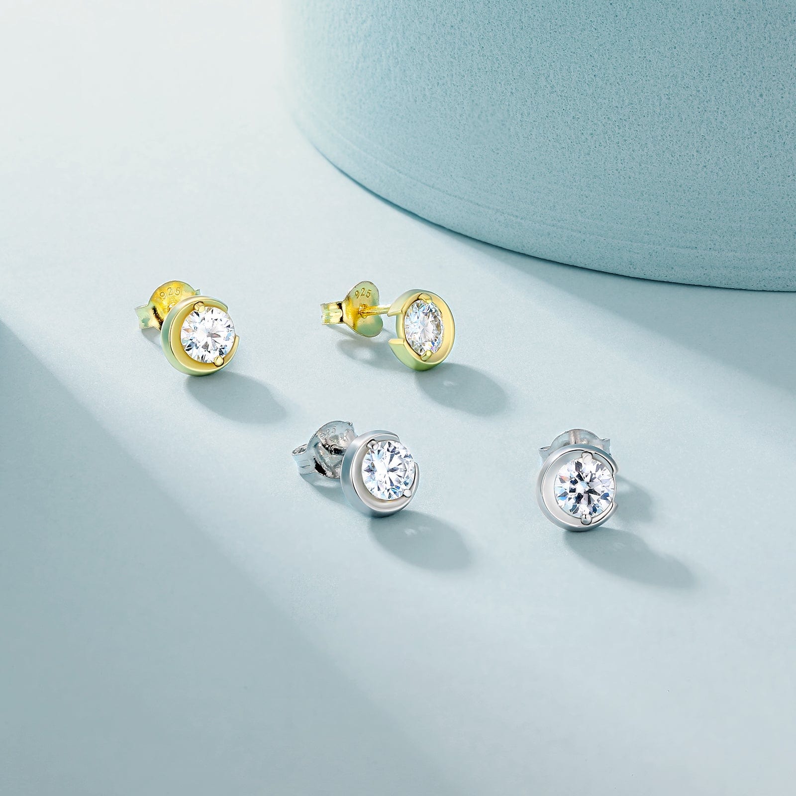 Earrings VVS1 Round 0.5 Carats *2 Excellent