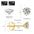 Moissanite Earrings VVS1 D Grade Excellent 0.5/0.8/1.0/1.5 Carats *2 Round