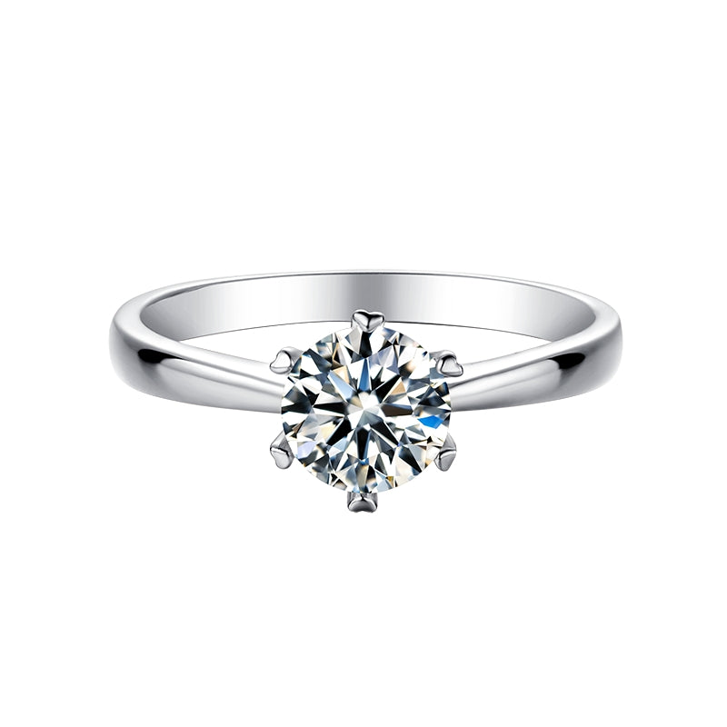 0.5/1.0/3.0 Carats VVS1 Custom Wholesale Moissanite Ring for Women ODM OEM M03A