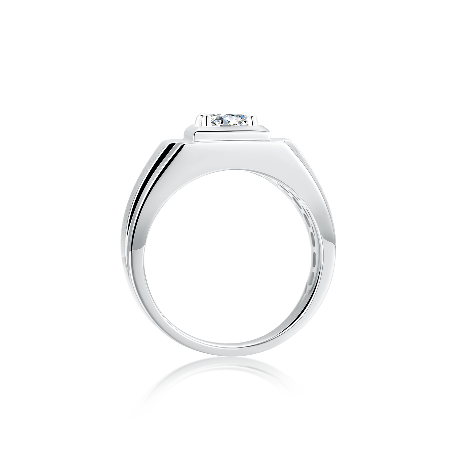 0.5/1.0/3.0 Carats VVS1 Custom Wholesale Moissanite Rings for Men ODM OEM