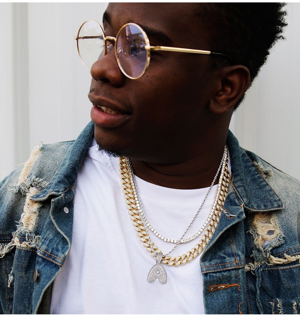 Wholesale Hip Hip Custom Pendants Letter Pendants Alphabet Name Pendant With Fire And Brilliance VVS Moissanite Lab Diamond Custom Design